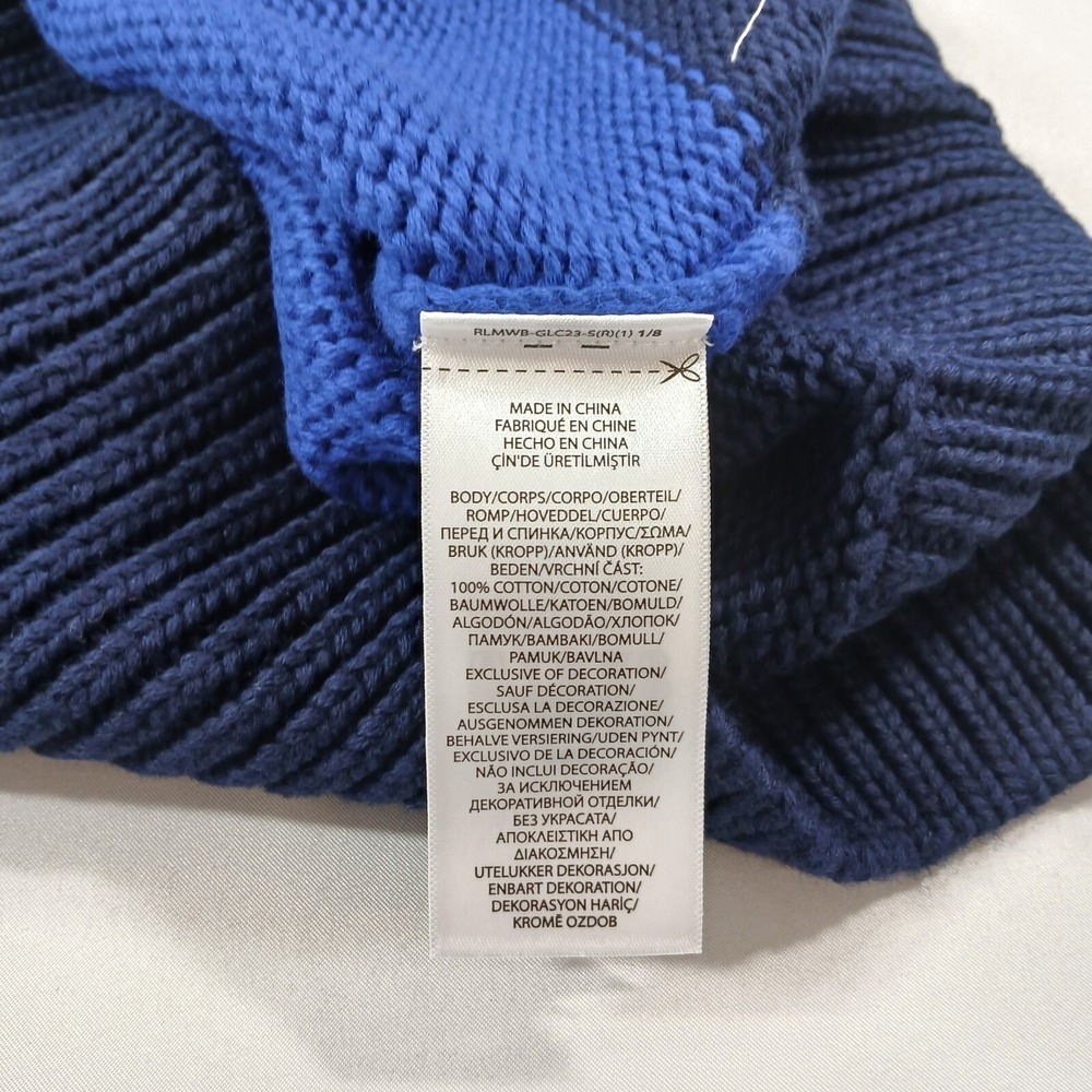 Polo Ralph Lauren Striped Rugby Sweater Mens XS Royal Combo Cotton $298 NEW - Picture 10 of 12